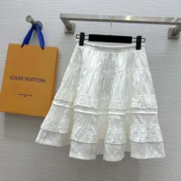 Louis Vuitton Women Monogram Fil Coupé Skirt 1AFMNZ (1)