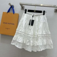 Louis Vuitton Women Monogram Fil Coupé Skirt 1AFMNZ (1)