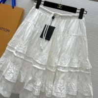 Louis Vuitton Women Monogram Fil Coupé Skirt 1AFMNZ (1)