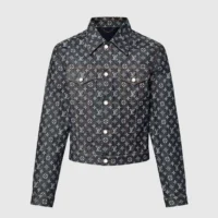 Louis Vuitton Women Monogram Jacquard Denim Jacket 1AFWWV (1)