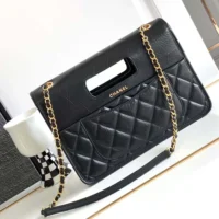 Chanel Women Clutch Lambskin & Gold-Tone Metal-Black (1)