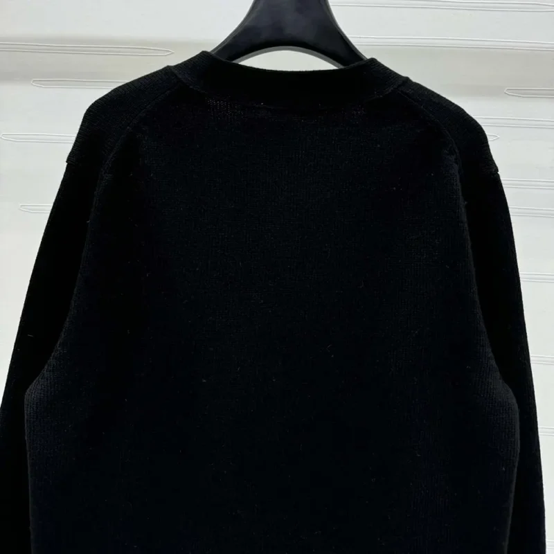 Dior Men Christian Dior Couture Cardigan Black Cashmere Jersey