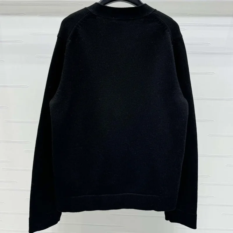 Dior Men Christian Dior Couture Cardigan Black Cashmere Jersey