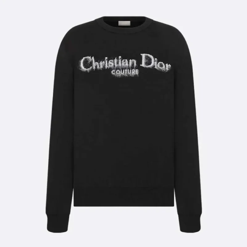 Dior Men Christian Dior Couture Sweater Black Wool Blend