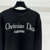 Dior Men Christian Dior Couture Sweater Black Wool Blend (1)