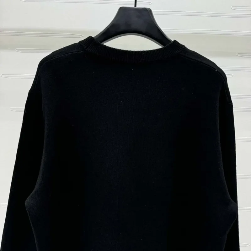 Dior Men Christian Dior Couture Sweater Black Wool Blend