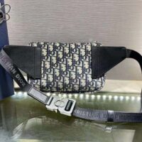 Dior Men Saddle Belt Bag Beige and Black Dior Oblique Jacquard (1)