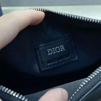 Dior Men Saddle Belt Bag Beige and Black Dior Oblique Jacquard (1)