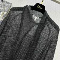 Dior Women Ascot Sweater Black Mohair Alpaca and Silk Blend Knit (1)