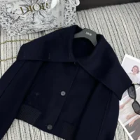 Dior Women Bomber Jacket with Oversized Collar 450C37P1116 (1)