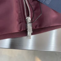 Dior Women Christian Dior Couture Bomber Jacket Burgundy Technical Fabric (1)