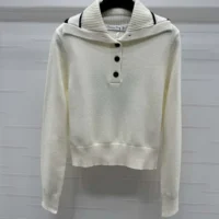 Dior Women DiorAlps Sweater White Wool and Cashmere Knit (1)