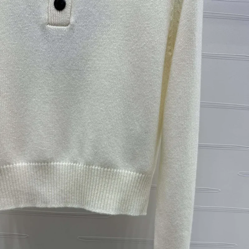 Dior Women DiorAlps Sweater White Wool and Cashmere Knit