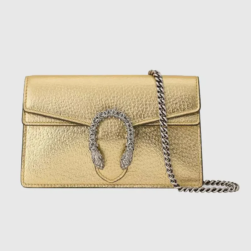 Gucci Women Dionysus Super Mini Bag-Gold 4764321TRBN8089