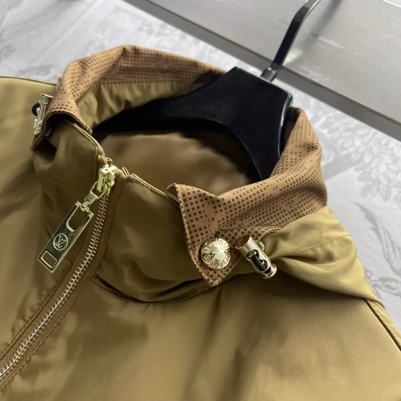 Louis Vuitton Men Monogram Accent Zip-Up Parka 1AGBV9