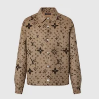 Louis Vuitton Men Monogram Double Face Wool Silk And Cashmere-Blend Overshirt 1AFYF7 (1)