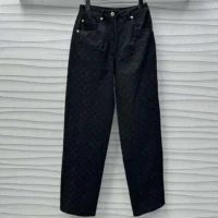 Louis Vuitton Men Monogram Jacquard Jeans 1AGHDW (1)