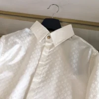 Louis Vuitton Men Monogram Long-Sleeved Silk Shirt 1AFJUE (1)