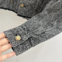 Louis Vuitton Men Vintage-Effect Monogram Denim Jacket 1AGBD3 (1)