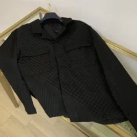 Louis Vuitton Women Damier Open Collar Wool Overshirt 1AFVND (1)