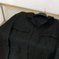 Louis Vuitton Women Damier Open Collar Wool Overshirt 1AFVND (1)