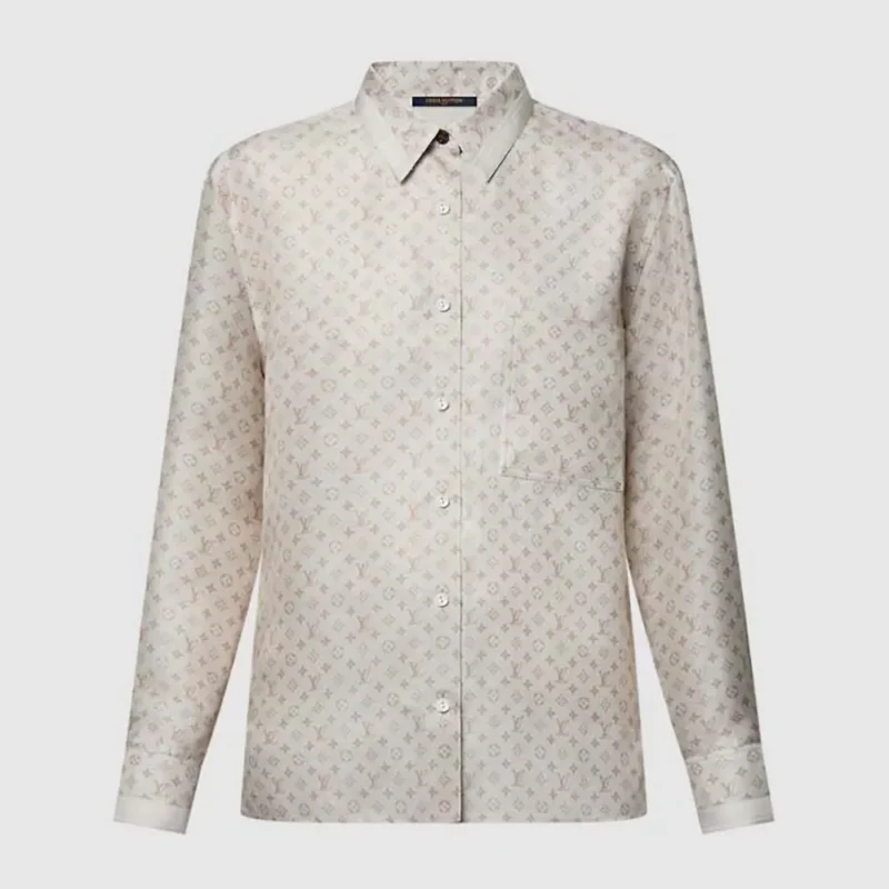 Louis Vuitton Women Mini Monogram Silk Shirt 1AGGPH