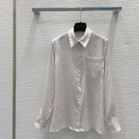 Louis Vuitton Women Mini Monogram Silk Shirt 1AGGPH (1)