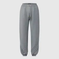 Louis Vuitton Women Monogram Accent Knit Jogging Pants-Grey 1AGCKE