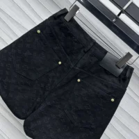 Louis Vuitton Women Monogram Jacquard Denim Shorts 1AGHDI (1)