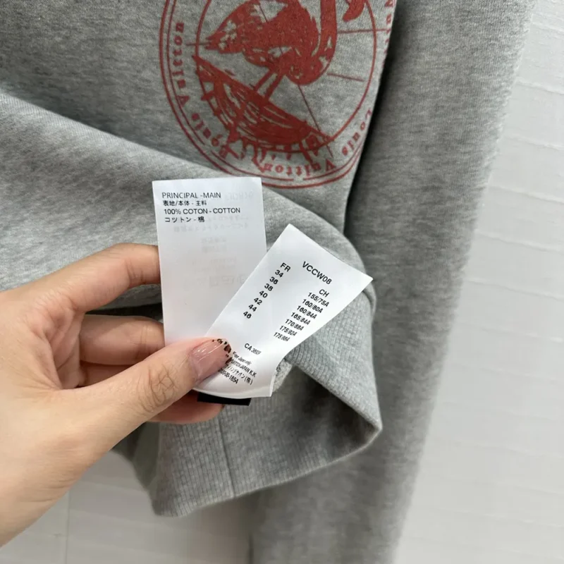 Louis Vuitton Women Travel Stamp Cropped Hoodie 1AGDAG