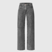 Louis Vuitton Women Vintage-Effect Monogram Flared Jeans 1AGBK6