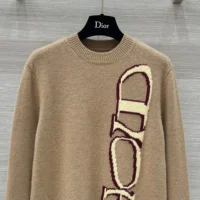 Dior Men DIOR AND LEWIS HAMILTON Sweater Brown Virgin Wool and Cashmere Intarsia (1)