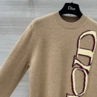 Dior Men DIOR AND LEWIS HAMILTON Sweater Brown Virgin Wool and Cashmere Intarsia (1)