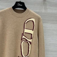 Dior Men DIOR AND LEWIS HAMILTON Sweater Brown Virgin Wool and Cashmere Intarsia (1)