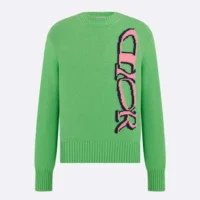 Dior Men DIOR AND LEWIS HAMILTON Sweater Green Virgin Wool and Cashmere Intarsia (1)