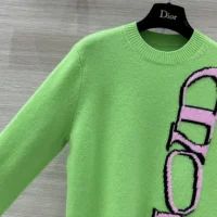 Dior Men DIOR AND LEWIS HAMILTON Sweater Green Virgin Wool and Cashmere Intarsia (1)