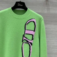 Dior Men DIOR AND LEWIS HAMILTON Sweater Green Virgin Wool and Cashmere Intarsia (1)