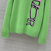 Dior Men DIOR AND LEWIS HAMILTON Sweater Green Virgin Wool and Cashmere Intarsia (1)