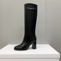 Dior Women D-Town Heeled Boot Black Supple Calfskin (1)