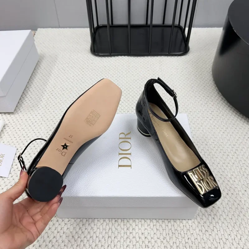 Dior Women Miss Dior Pump Black Patent Calfskin