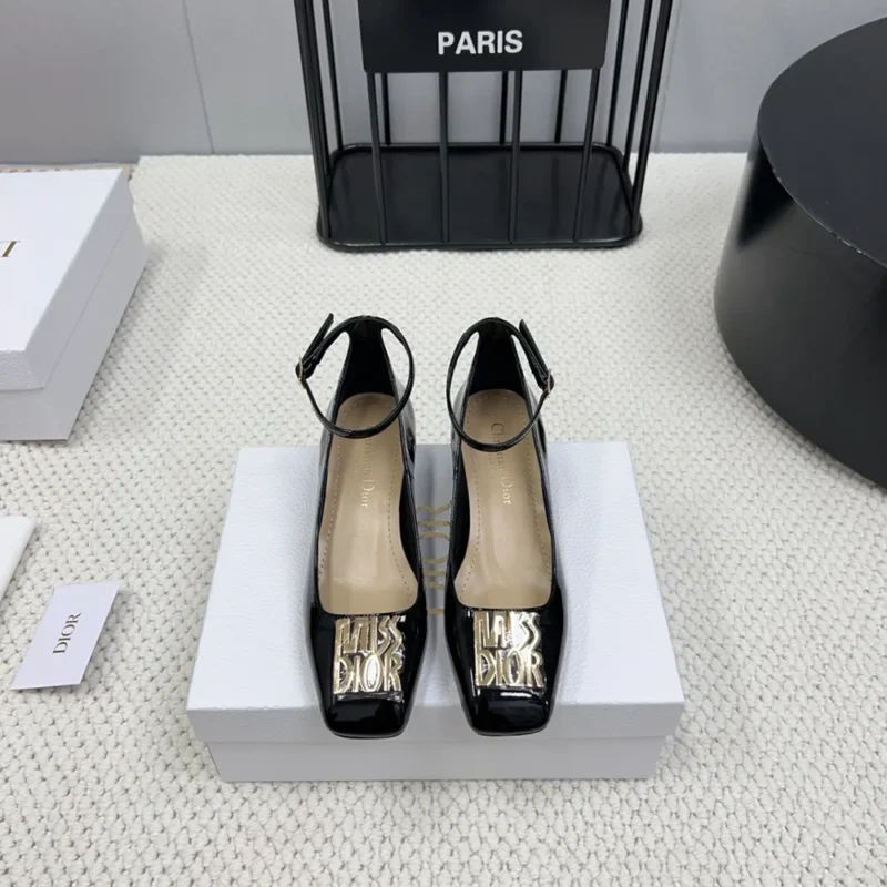 Dior Women Miss Dior Pump Black Patent Calfskin