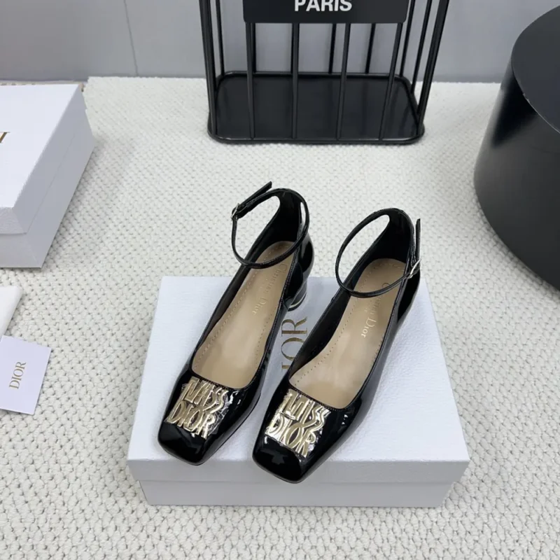 Dior Women Miss Dior Pump Black Patent Calfskin