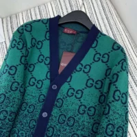 Gucci Men GG Degrade Wool Jacquard Cardigan ‎795012XKD423529 (1)