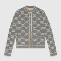 GG Wool Boucle Jacquard Cardigan 713300XKCNA1130