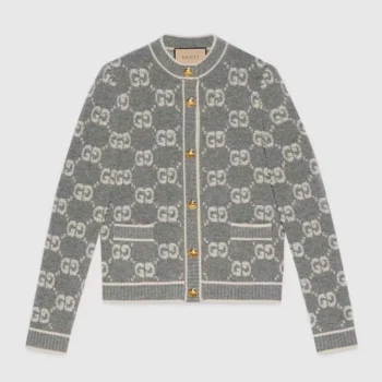 GG Wool Boucle Jacquard Cardigan 713300XKCNA1130