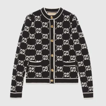 GG Wool Boucle Jacquard Cardigan 713300XKCNA1289