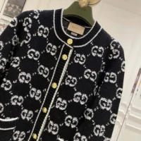 Gucci Men GG Wool Boucle Jacquard Cardigan 713300XKCNA1289 (1)