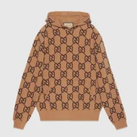 Gucci Men GG Wool Hooded Sweatshirt ‎770582XKDSL2667 (1)