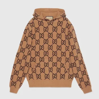 Gucci Women GG Wool Hooded Sweatshirt ‎770582XKDSL2667