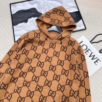 Gucci Men GG Wool Hooded Sweatshirt ‎770582XKDSL2667 (1)